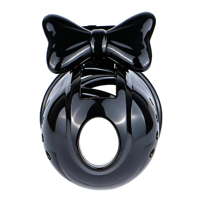 Black Bowtie Elegant Sissy Maid Chastity Cage | F321A