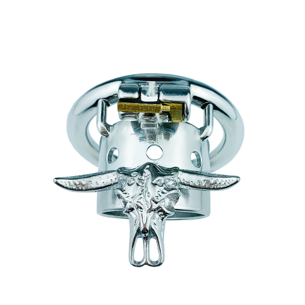 Bull Head Skeleton Male Chastity Cage, F3087 - FRRK