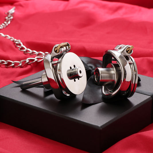Inverted Double Cylinder Flat Chastity Cage, F3150 - FRRK