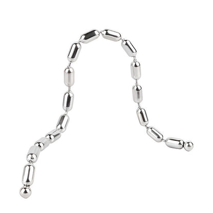 8mm Metal Soft Urethral Sounds Penis Plug with Chain - Capsule shaped | F3208A - FRRK