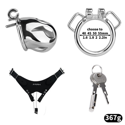 Cobra Series Mamba Chastity Cage | F312A Small Size - Silver