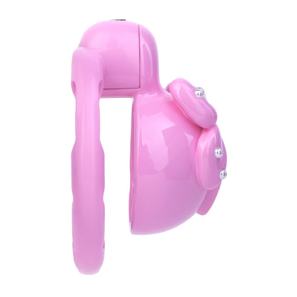 ABS Resin Rhinestone Bowknot Pot Lid Chastity Cage | AS605