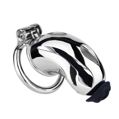 Cobra Series Mamba Chastity Cage | F312A Large Size - Silver