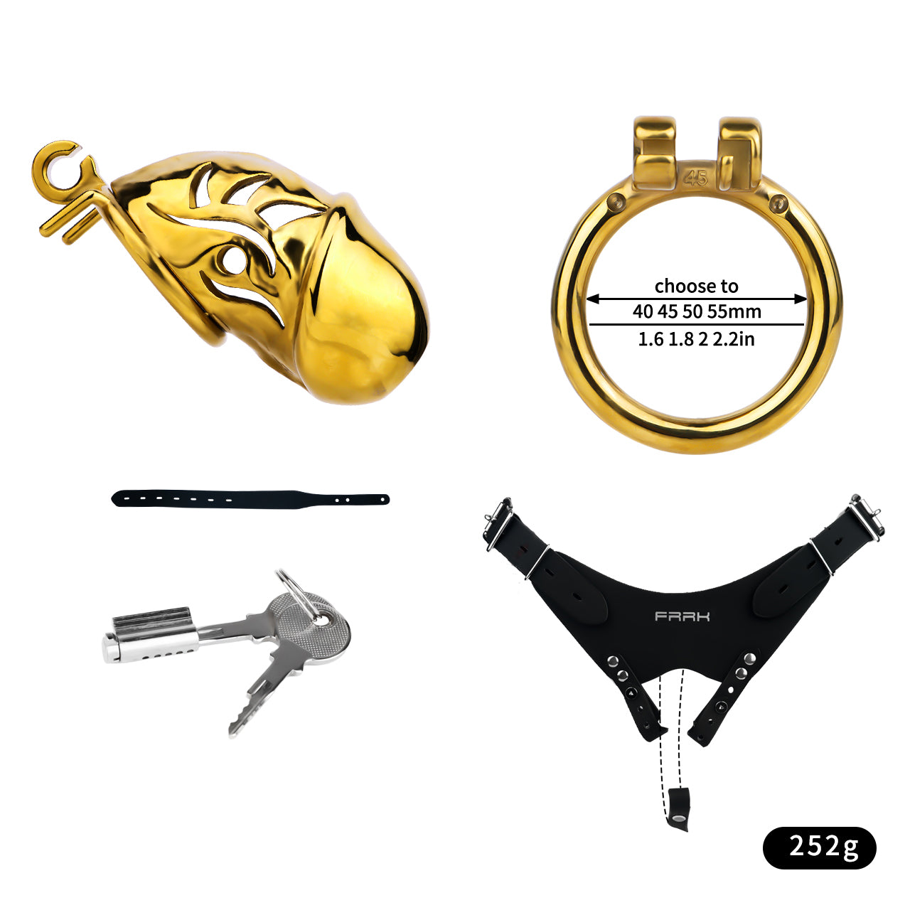 Metal Chastity Dick Locking Cage