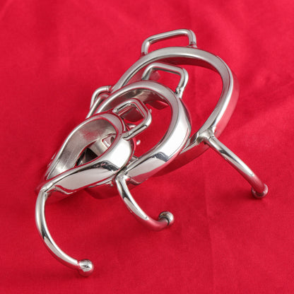 Base Rings for FRRK Chastity Cage (With Ears & Hook) That Fit Internal Side Slide Lock System Only, K03 - FRRK