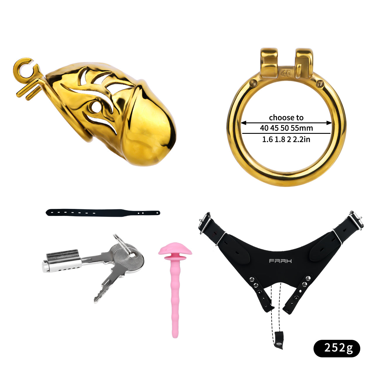 Metal Chastity Dick Locking Cage