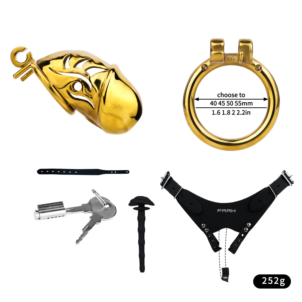 Metal Chastity Dick Locking Cage