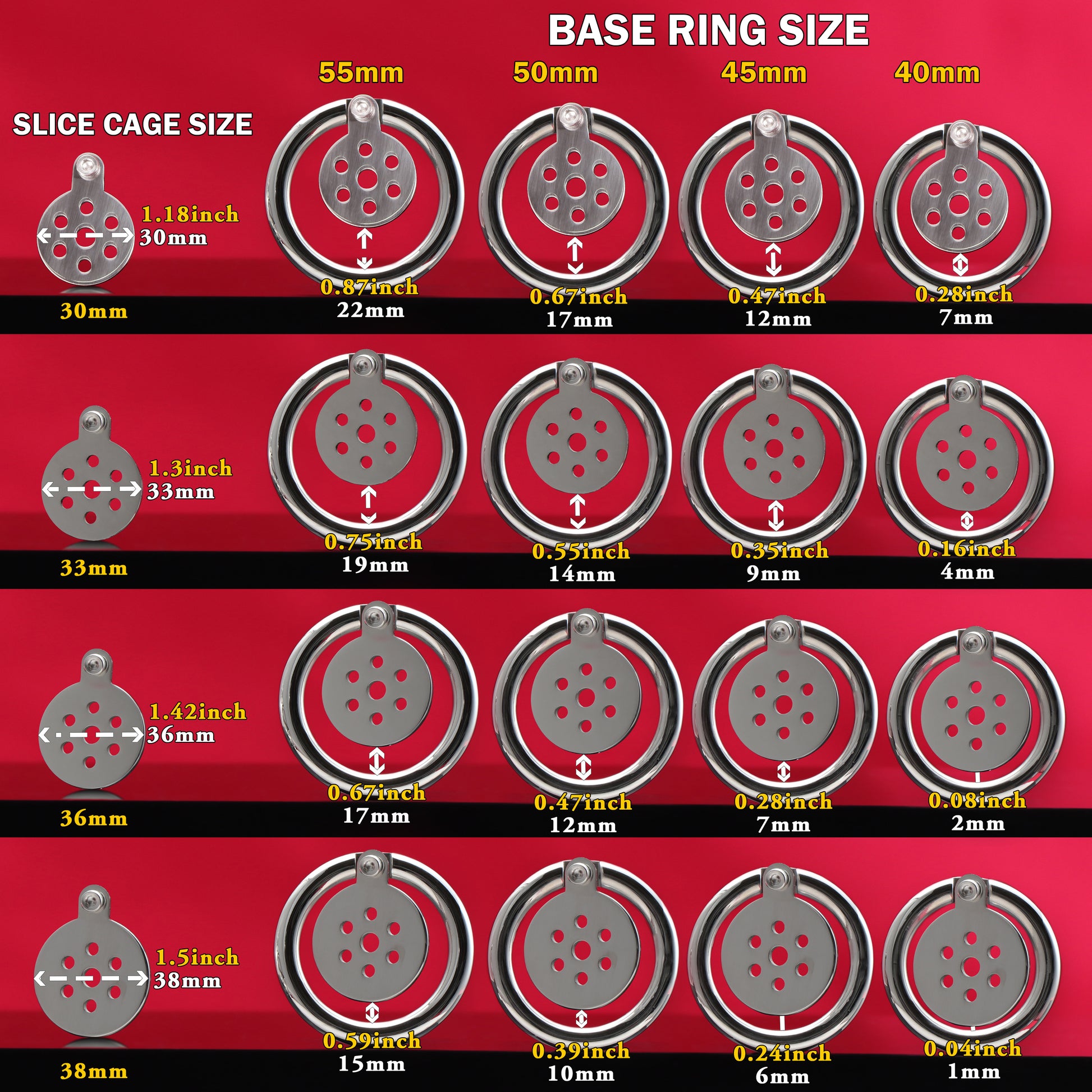 Ultra Slice Femboy Flat Chastity Cage, F3125 - FRRK