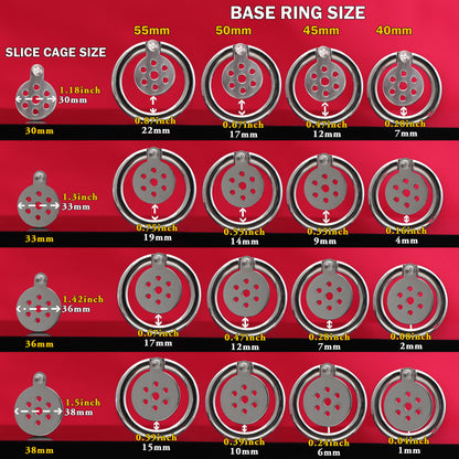 Ultra Slice Femboy Flat Chastity Cage, F3125 - FRRK