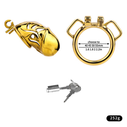 Metal Chastity Dick Locking Cage