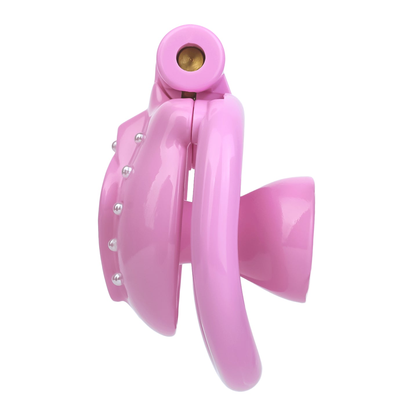 ABS Resin Rhinestone Inverted Pussy Chastity Cage | AS604