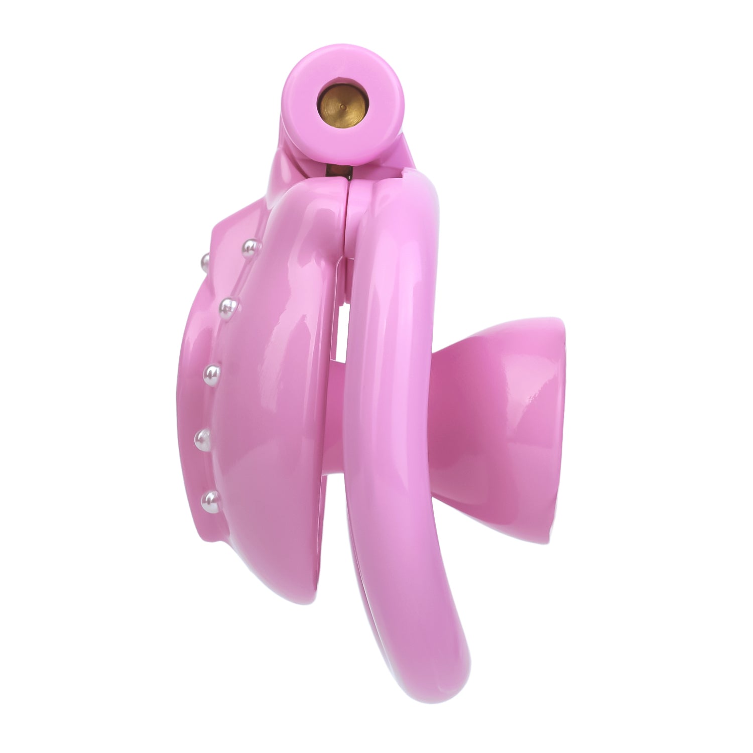ABS Resin Rhinestone Inverted Pussy Chastity Cage | AS604