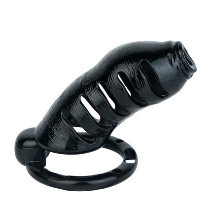 ABS Resin Realistic Dick Chastity Cage – Fully Enclosed Type AS037