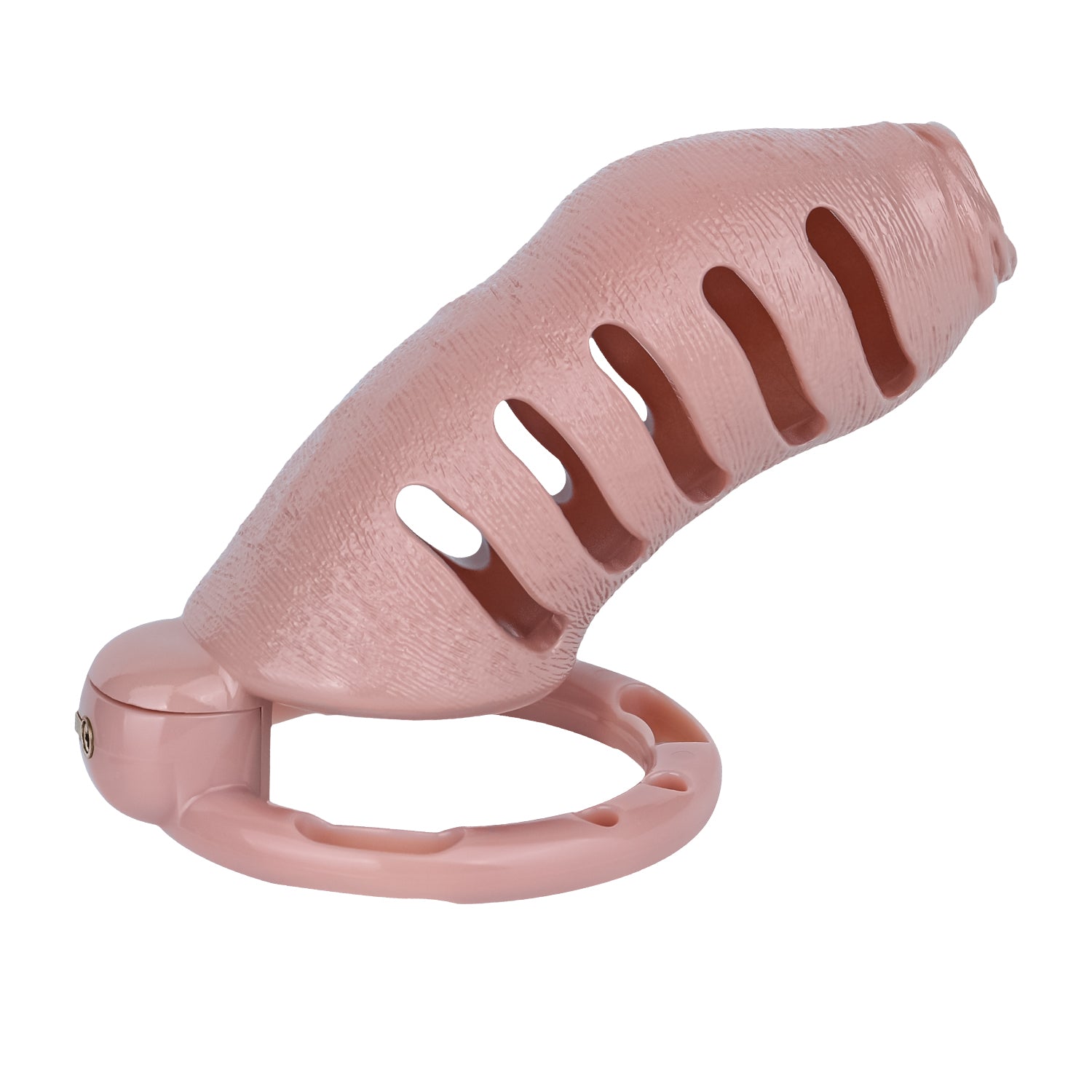 ABS Resin Realistic Dick Chastity Cage – Fully Enclosed Type AS037