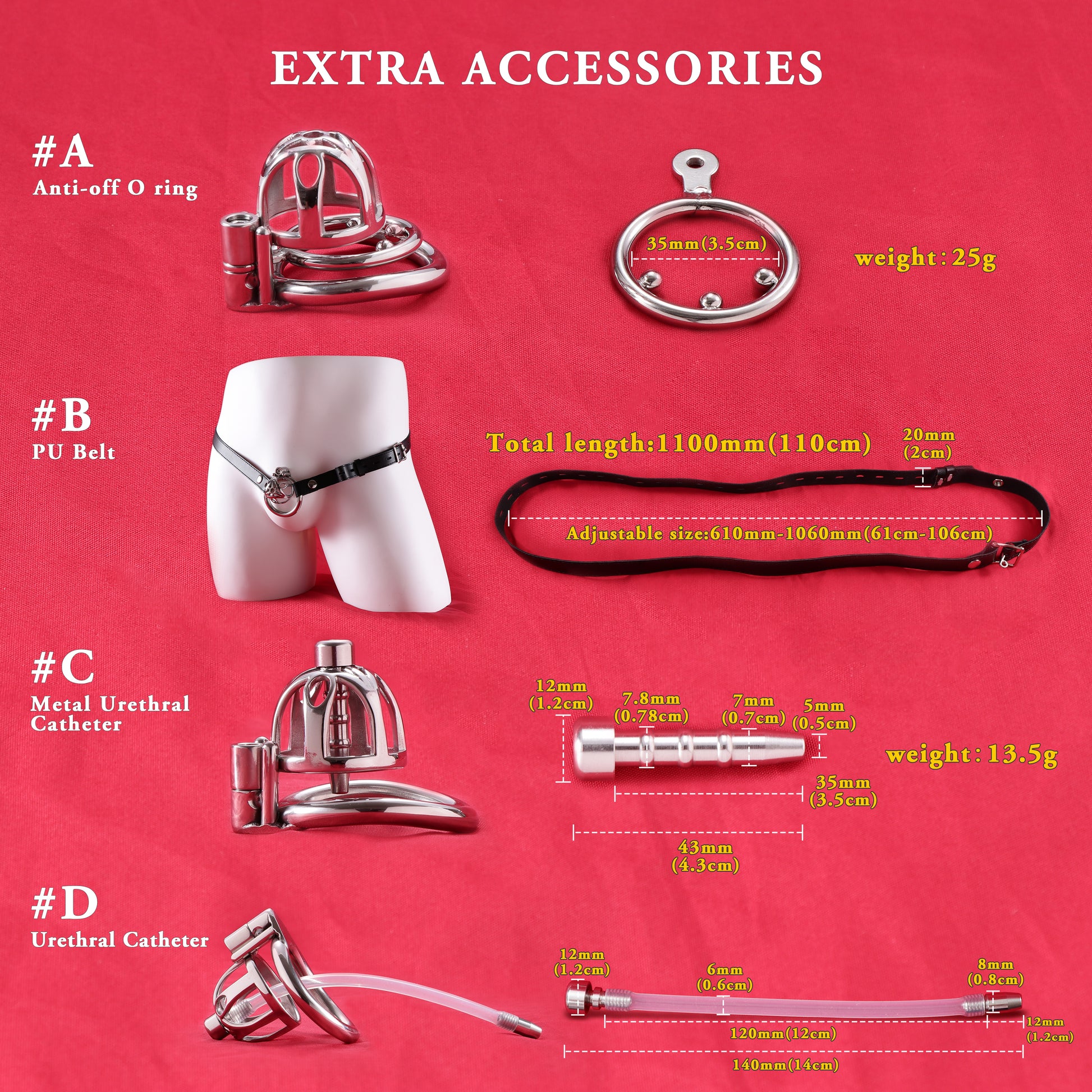 Allen Wrench Locks Male Chastity Cage, F3130 - FRRK