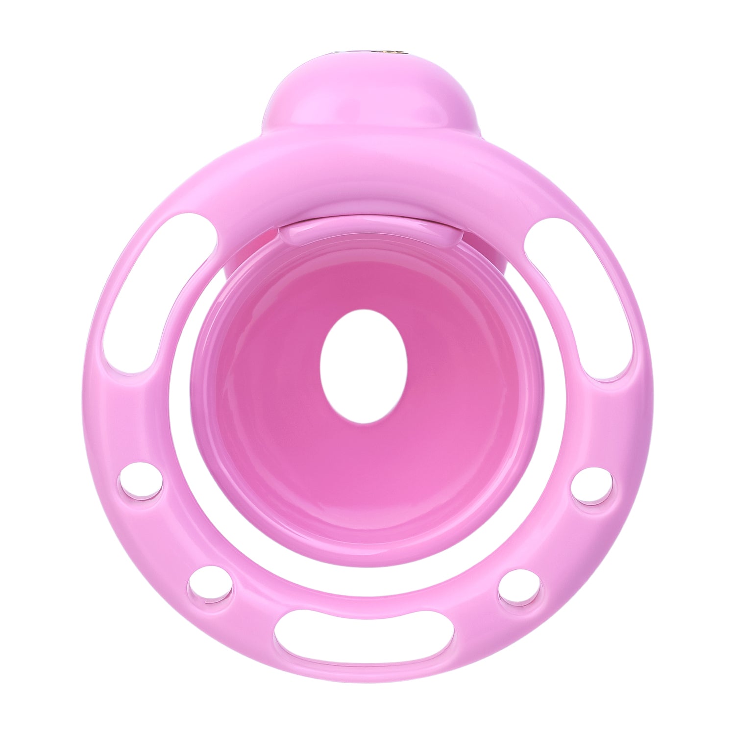 ABS Resin Rhinestone Bowknot Pot Lid Chastity Cage | AS605