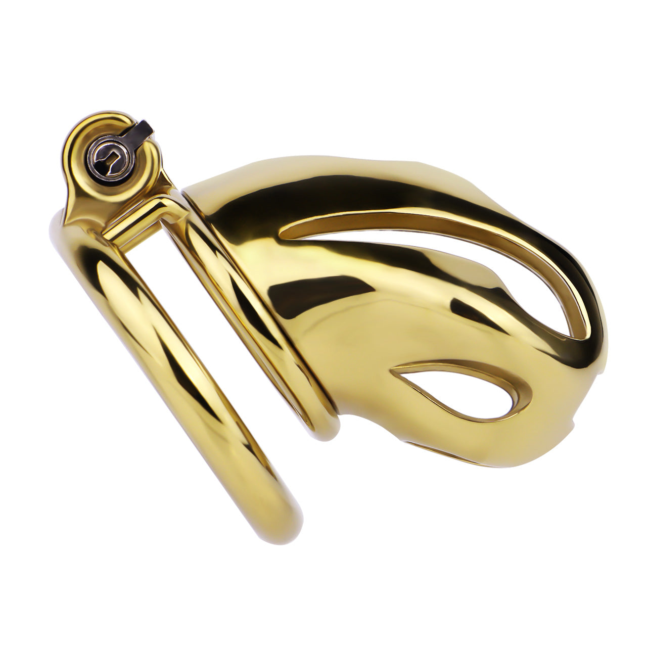 Cobra Series Mamba Chastity Cage | F312A Medium Size - Golden