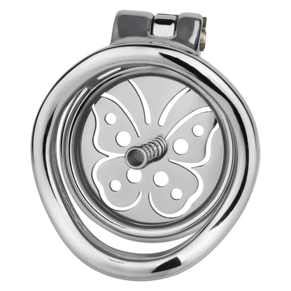 Butterfly Flat Sissy Chastity Cage