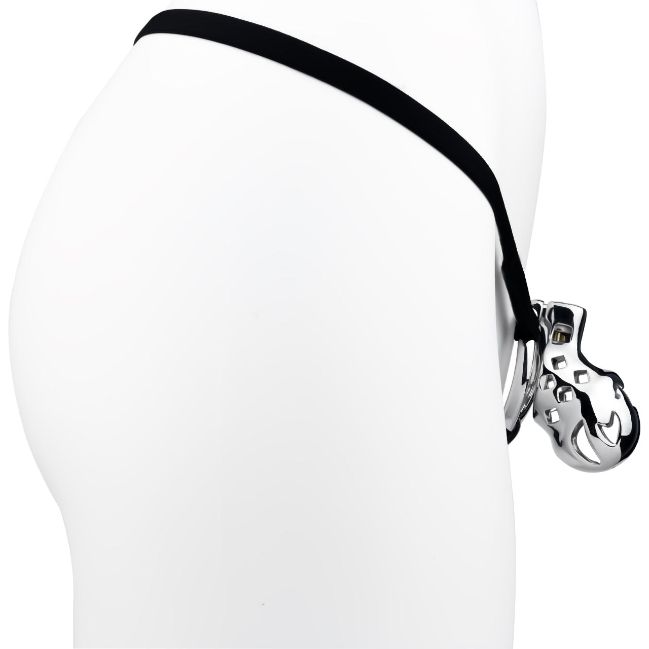 Aluminum Alloy Clown Chastity Cage 