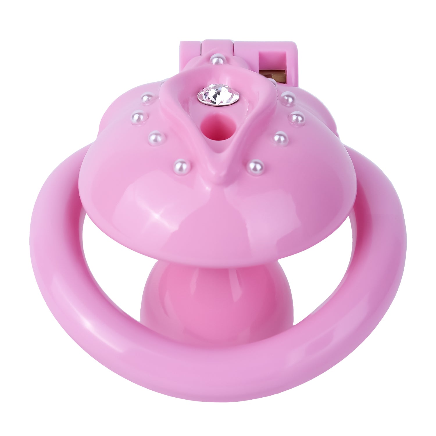 ABS Resin Rhinestone Inverted Pussy Chastity Cage | AS604