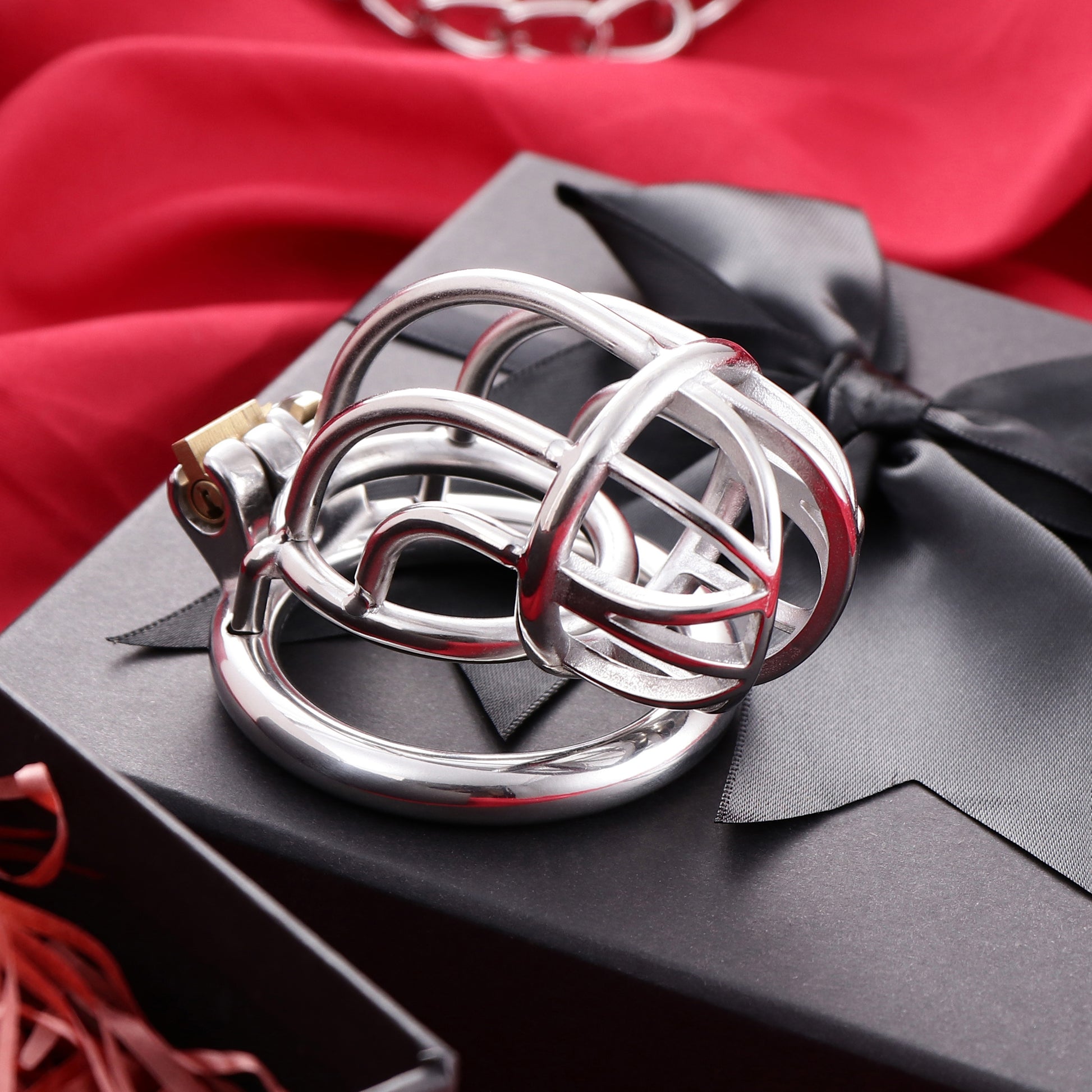 Tiny Dangling cock cage, Curve Chastity Cage Device, F3046 - FRRK