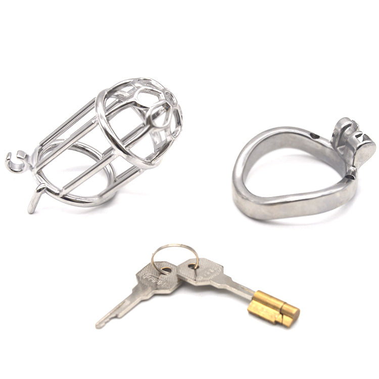 Male Chastity Full Steel Lock-Cock Penis Cage, F3010 - FRRK