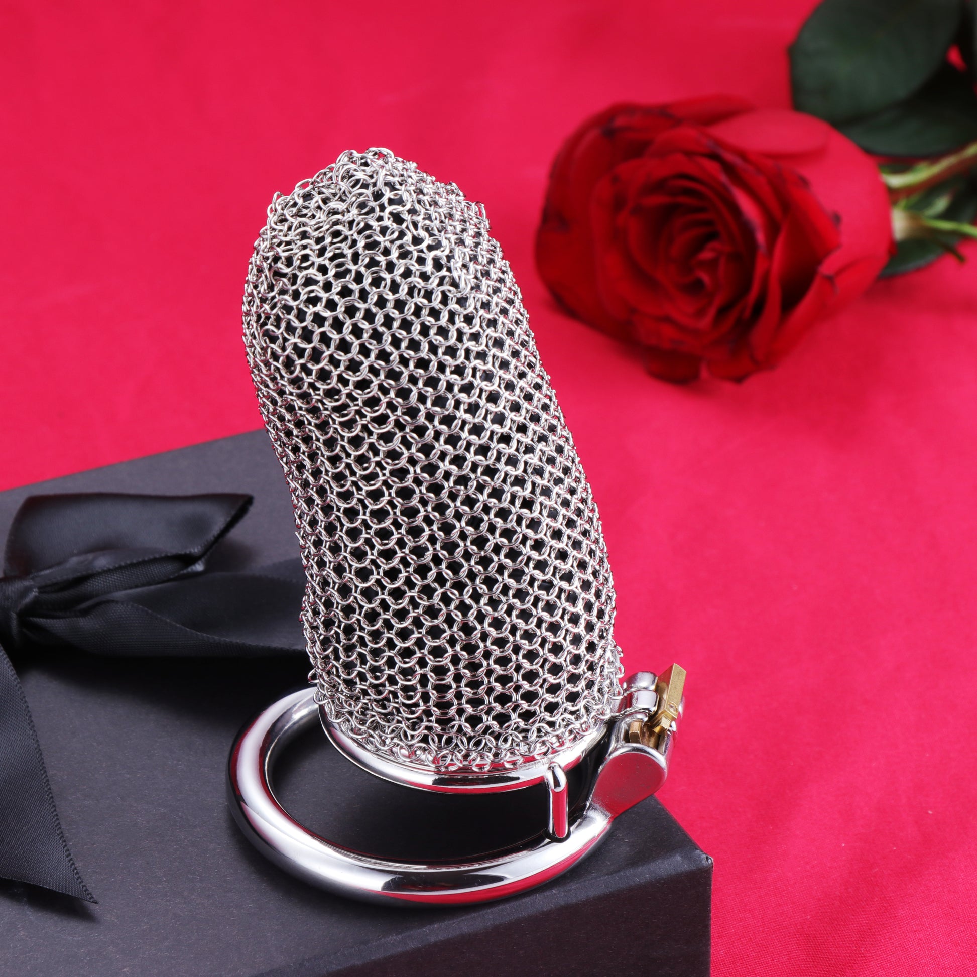 Maxi Metal Mesh Chastity Cage, F3195 - FRRK