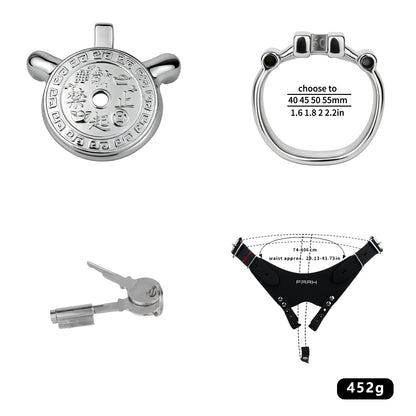 Heavy-Duty Flat Chastity Cage | F343A