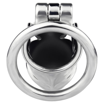 Metal Chastity Dick Locking Cage- Silver