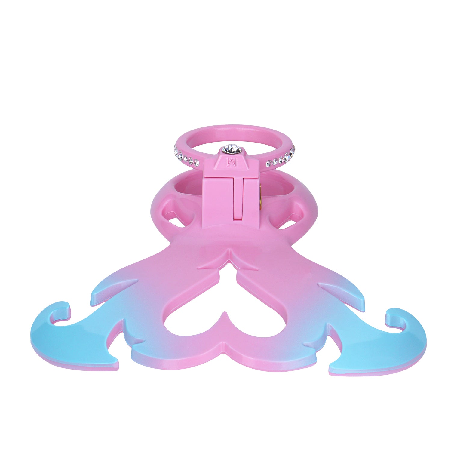 Succubus Rhinestone Dual Cock Ring Chastity Cage | AS211