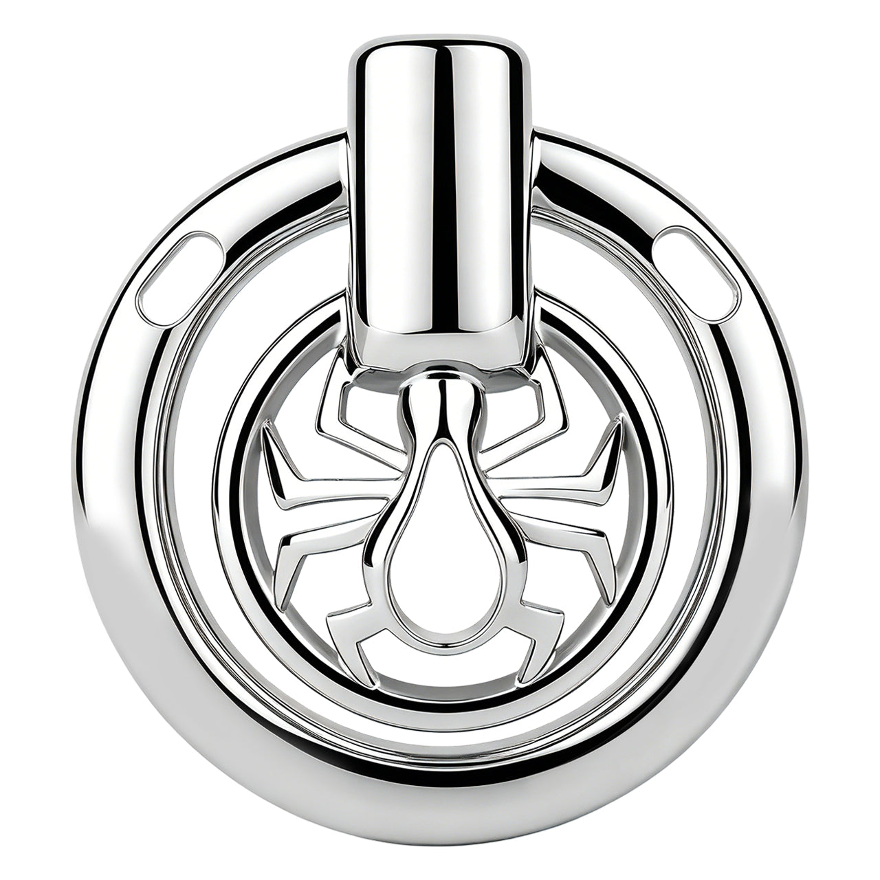 Night Silver Spider Chastity Cage | F328A