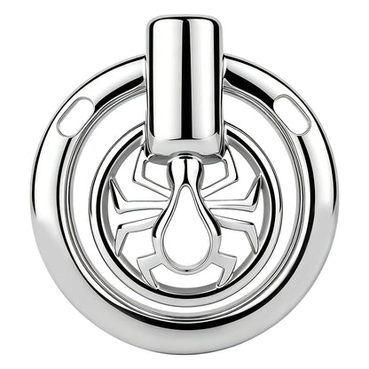 Night Silver Spider Chastity Cage | F328A