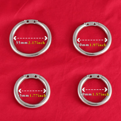 Base Rings for FRRK Chastity Cage That Fit Double Screw Lock Only, K07 - FRRK