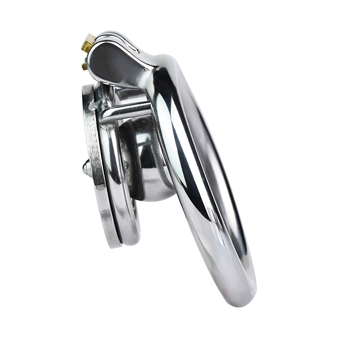 Flat Chastity Cage with Solid Metal Negative Ball, F3193 - FRRK