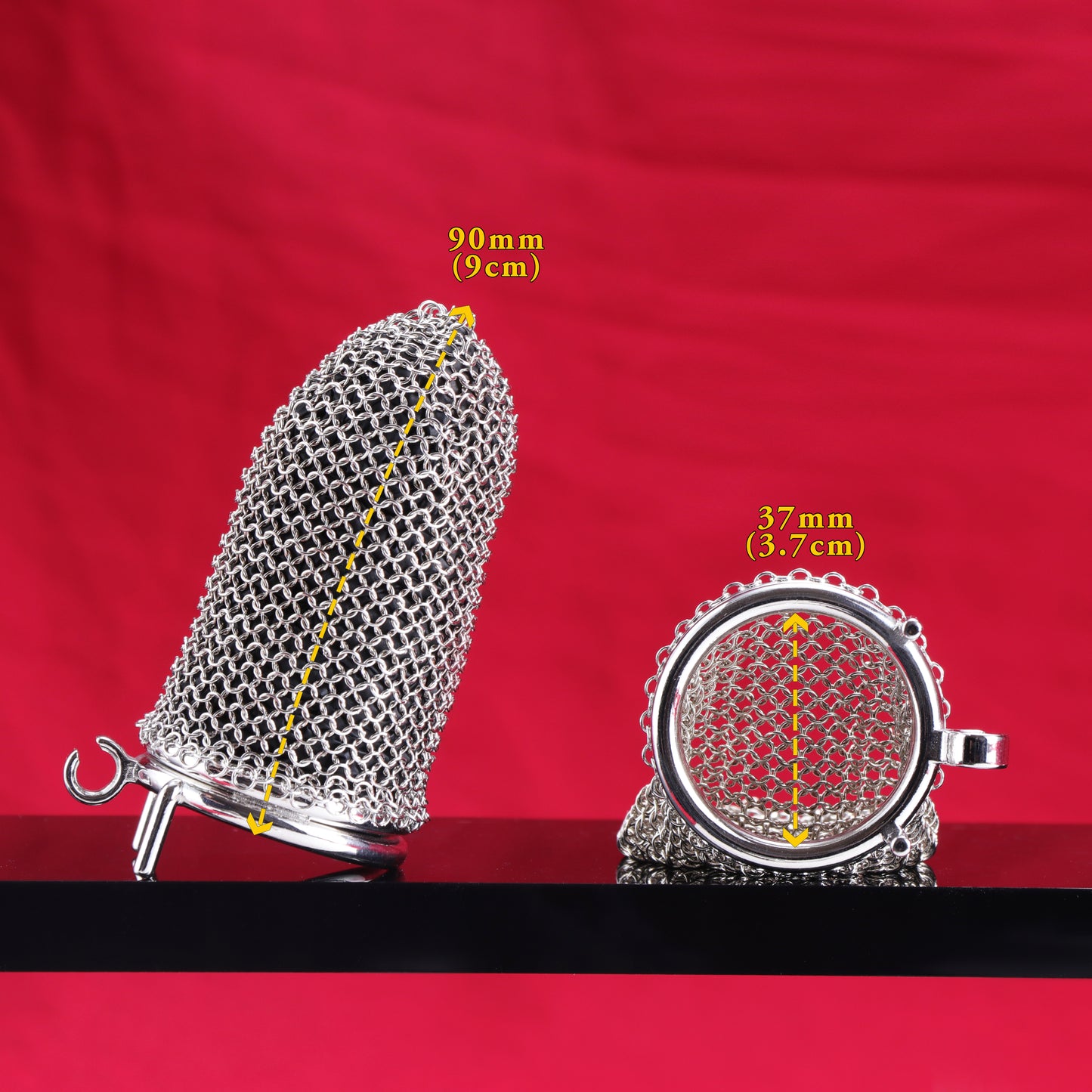 Standard Metal Mesh Chastity Cage, F3196 - FRRK