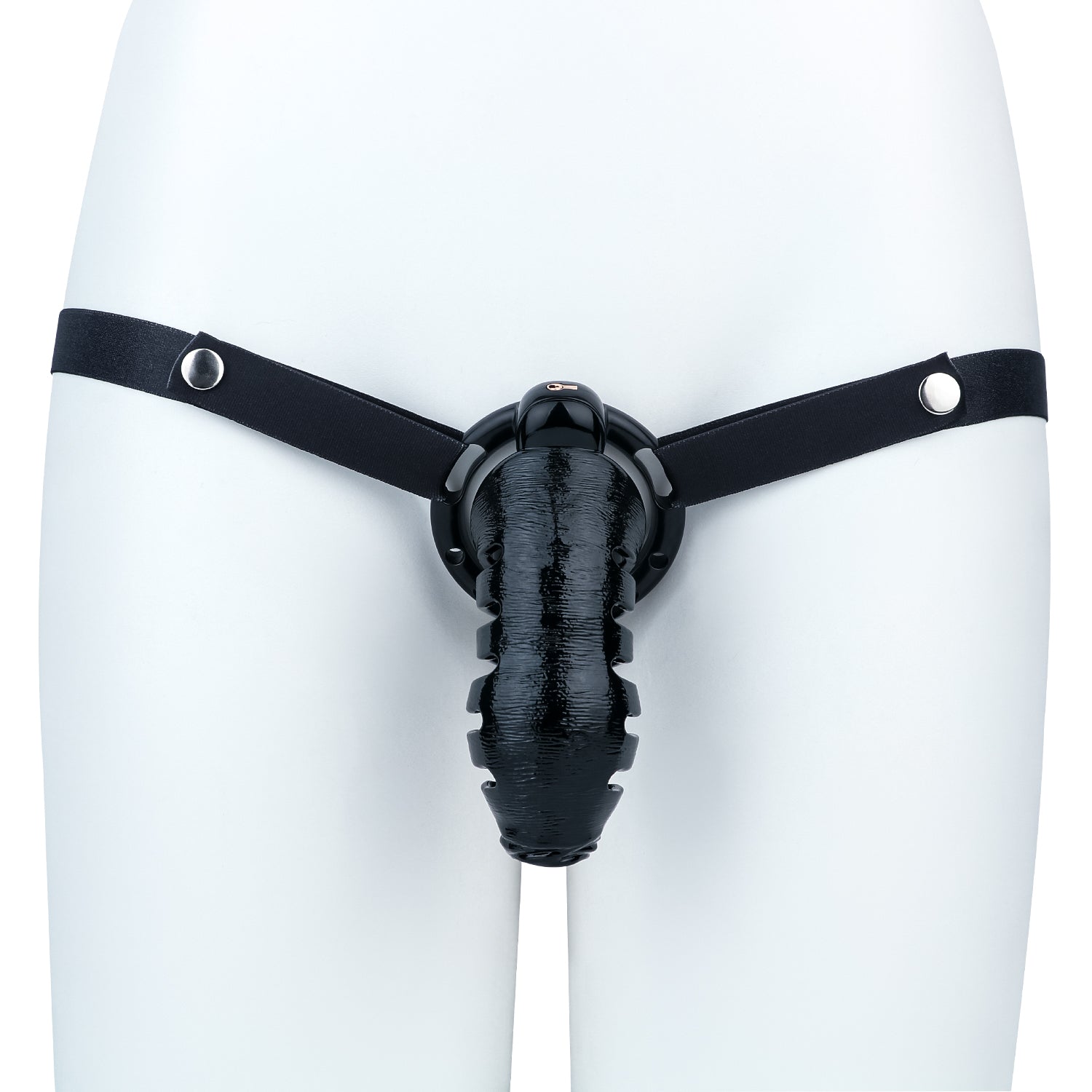 ABS Resin Realistic Dick Chastity Cage – Fully Enclosed Type AS037