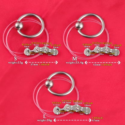 Wave-Shaped Prostate Massager with Nylon Cord and Pull Ring, F3182 - FRRK