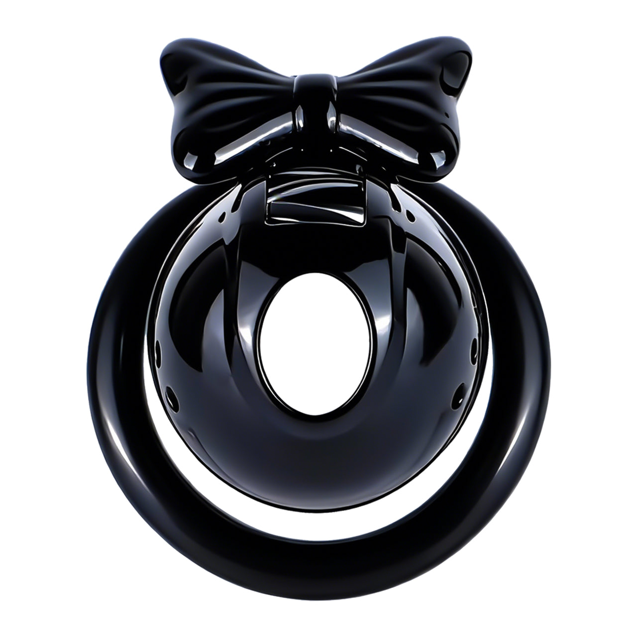 Black Bowtie Elegant Sissy Maid Chastity Cage | F321A