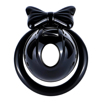 Black Bowtie Elegant Sissy Maid Chastity Cage | F321A