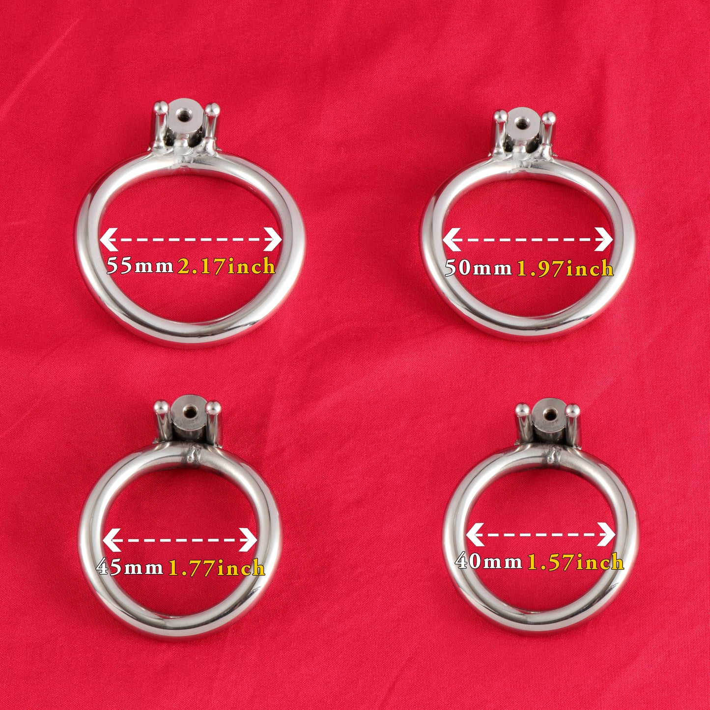 Base Rings for FRRK Chastity Cage That Fit Hex Key Lock Only, K05 - FRRK