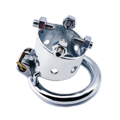 Open Head Male Chastity Cage with Removable Spikes, F3029 - FRRK