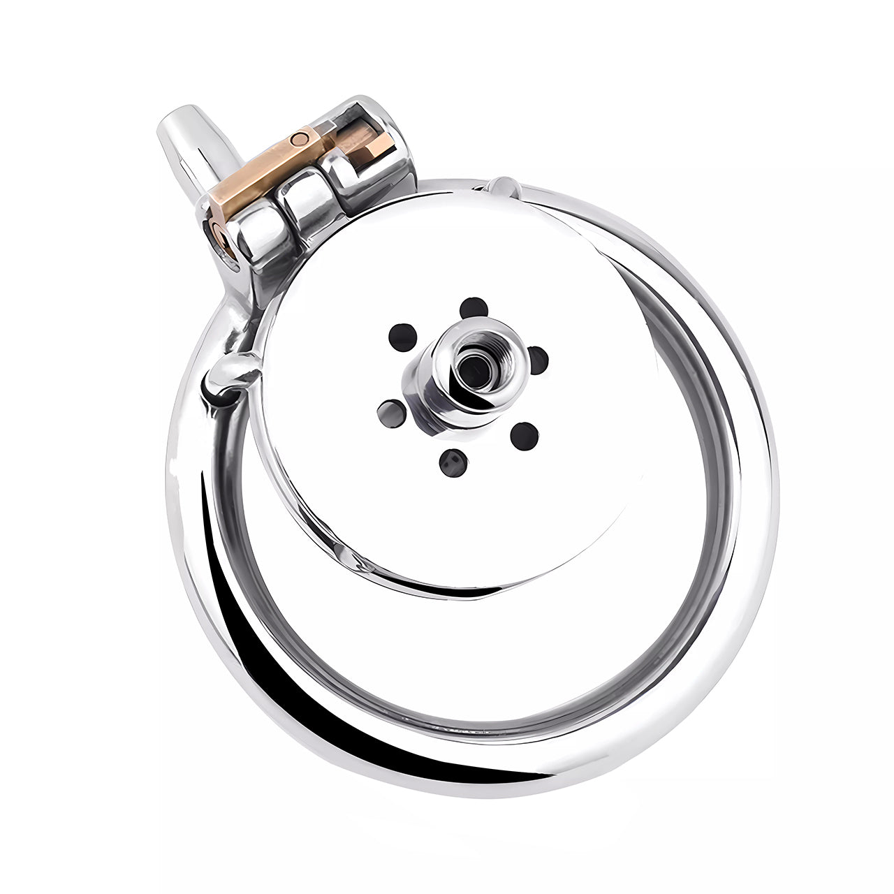 Inverted Single Cylinder Chastity Cage With Dildo & Catheter, F3407 - FRRK