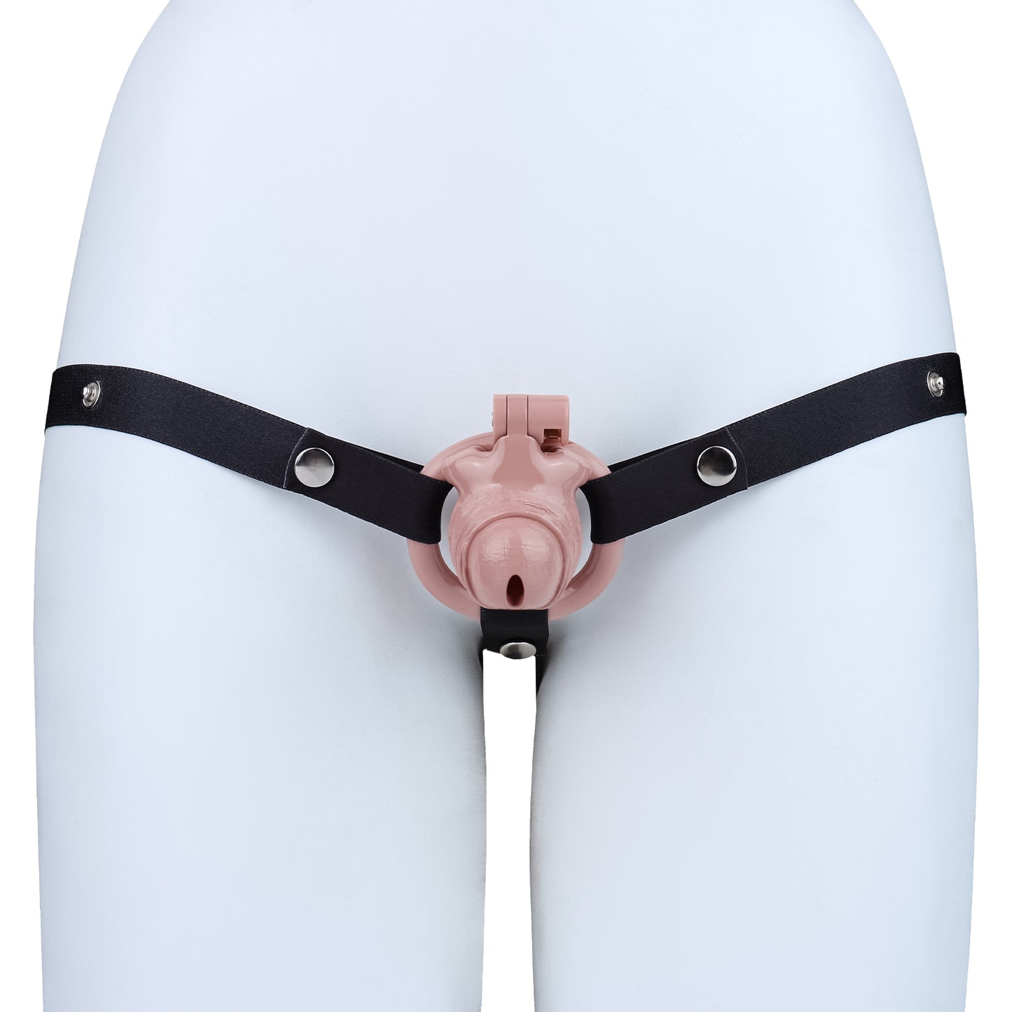 ABS Resin Realistic Dick Chastity Cage – Inverted Type AS036