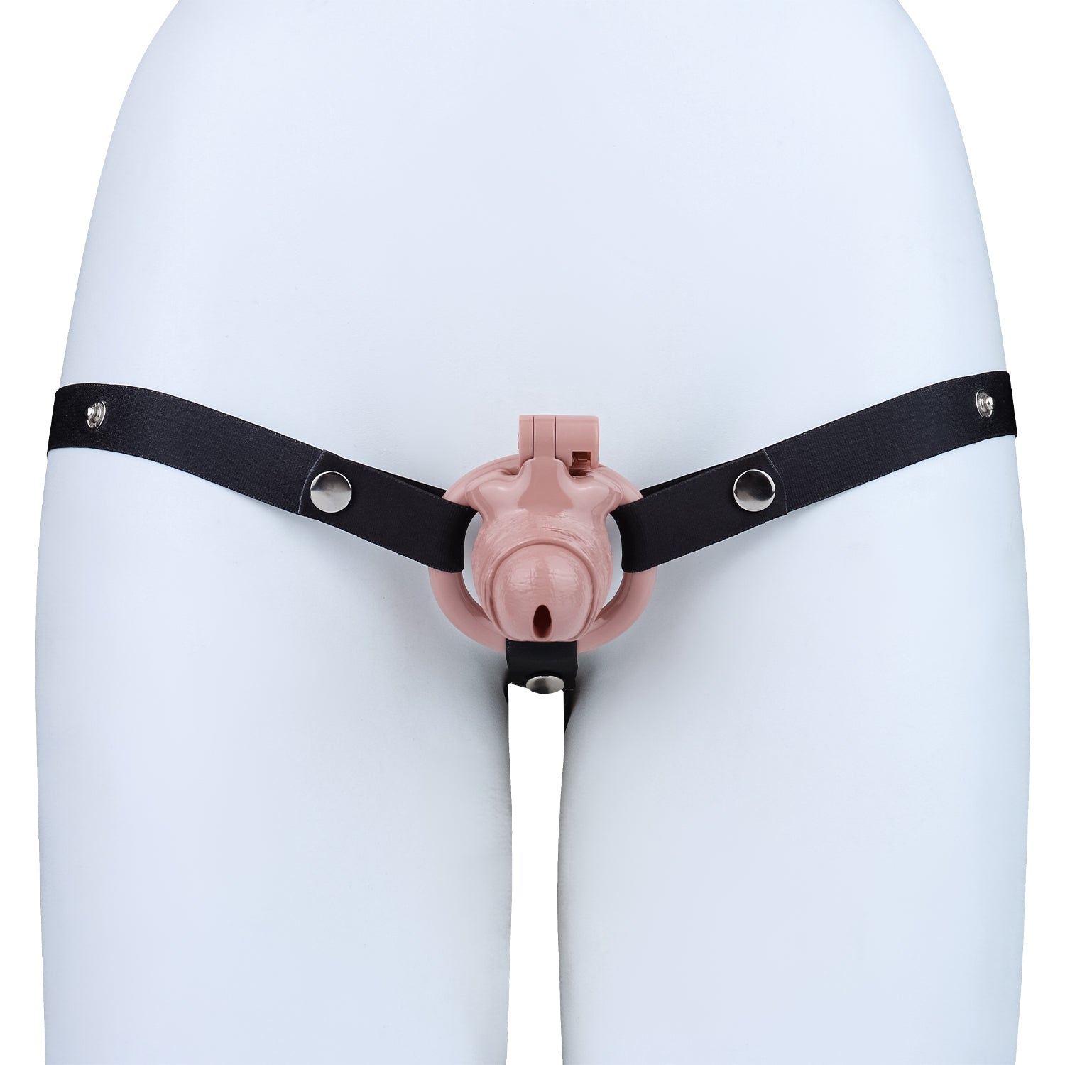 ABS Resin Realistic Dick Chastity Cage – Inverted Type AS036