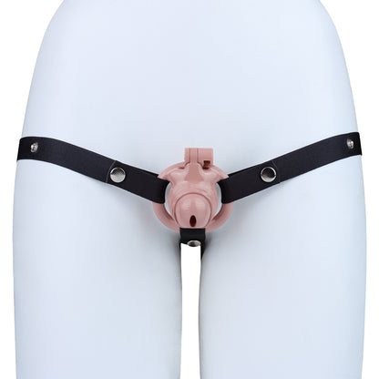 ABS Resin Realistic Dick Chastity Cage – Inverted Type AS036