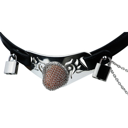 Silver Scale Lockable Harness Bondage Chastity Pants | F363A