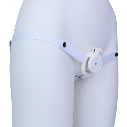 ABS Resin Rhinestone Flat Chastity Cage | AS606