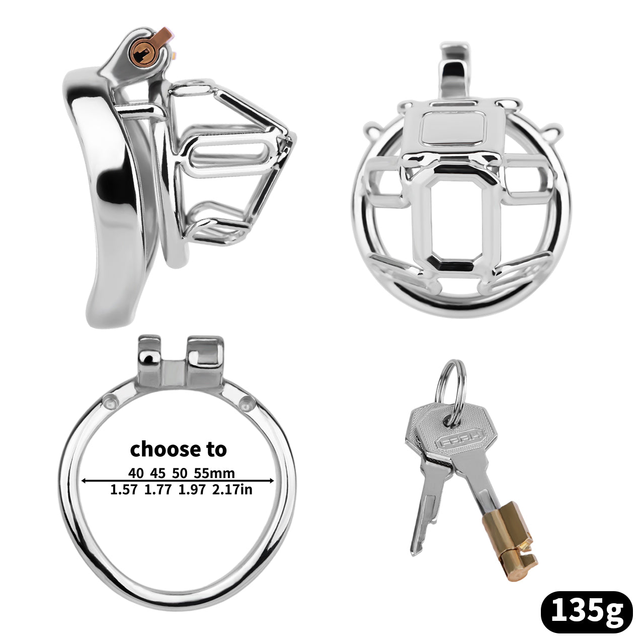 Topology Square Chastity Cage