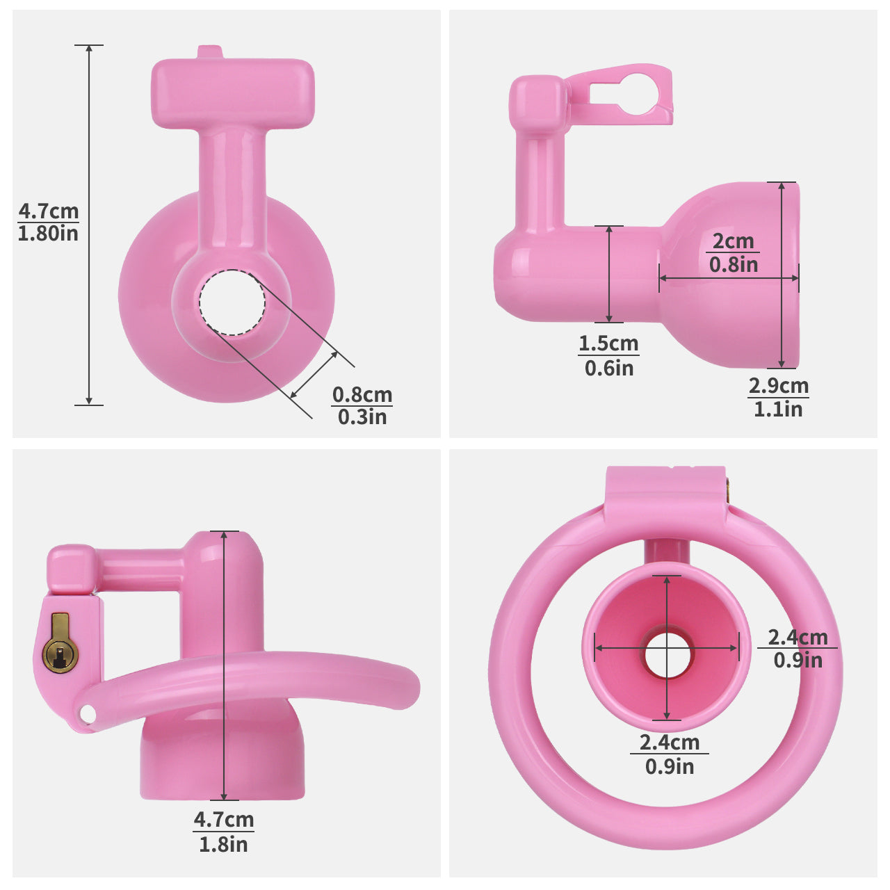 Inverted Chastity Cage with Cup Design | AS032