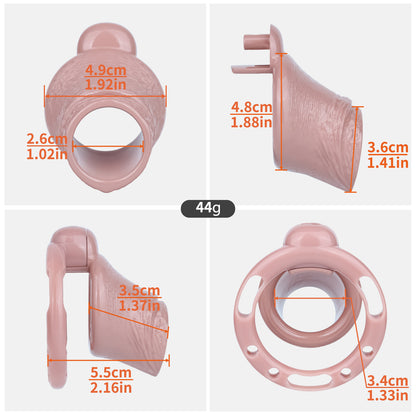 ABS Resin Realistic Penis Cage – Open Head Type